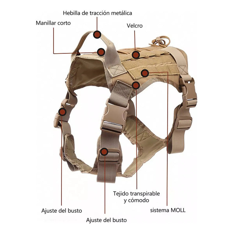 Arnés Táctico Con Forma De Coraza Talla M Beige