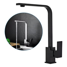 Cargar imagen en el visor de la galería, Llave Lavaplatos Monomando Moderna Negro Mate
