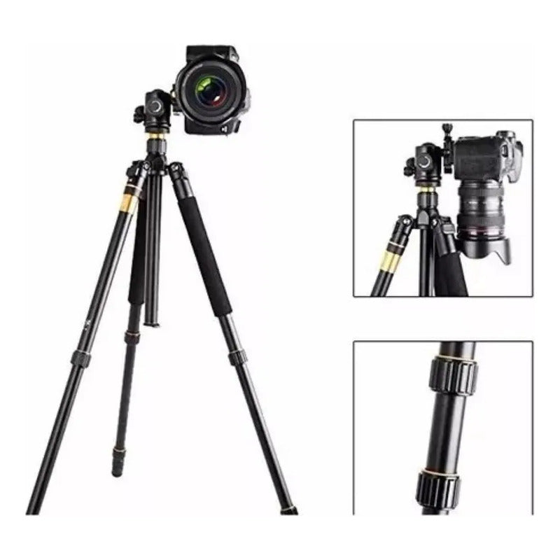 Trípode Monopode Profesional Q999(caja Abierta) Negro