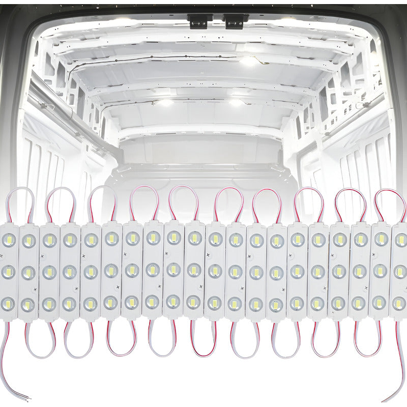 20 Módulos 5054 Tiras De Luces Led Ip65 Dc12 Azul