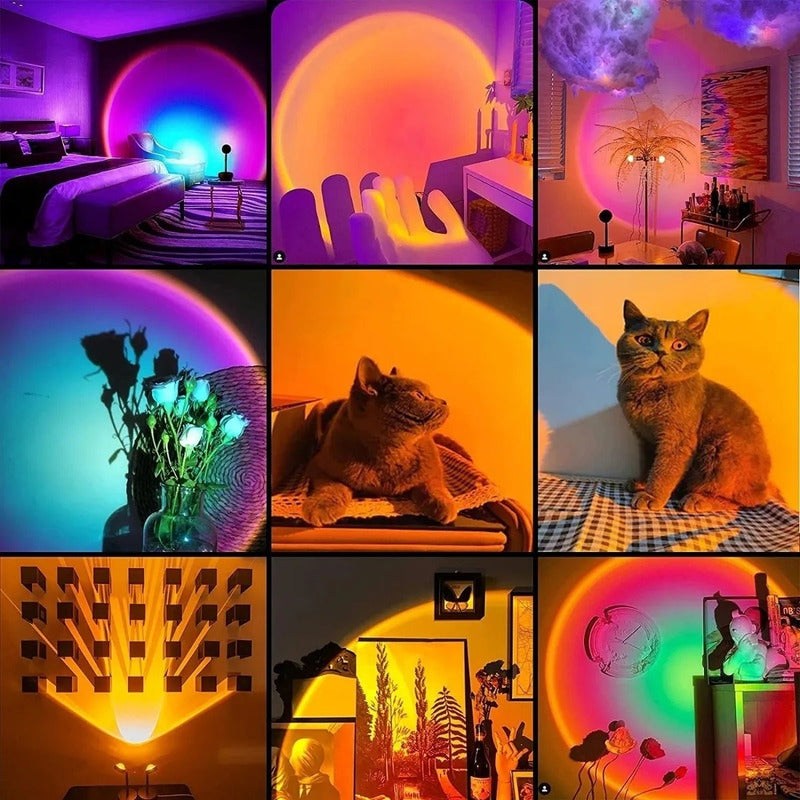 Lámpara De Proyección Sunset Fotografía Luz Ambiente Punkzz