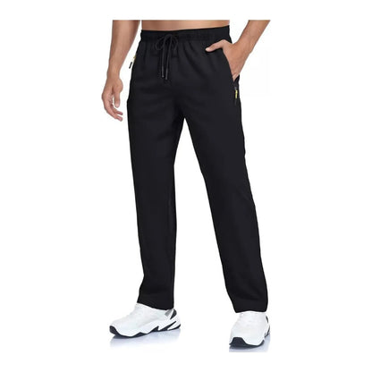 Pantalón Hombre. Buzo Recto Tradicional Delgado, Verano Negro 980 Liso Xxl