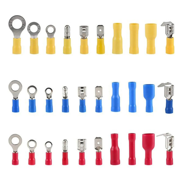Kit 480 Terminales Aislados Eléctricos Conectores Con Caja Variado