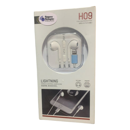 Audífonos In Ear Compatibles Con iPhone 14 13 12 11 Se X 8 7 Blanco