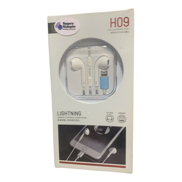 Audífonos In Ear Compatibles Con iPhone 14 13 12 11 Se X 8 7 Blanco