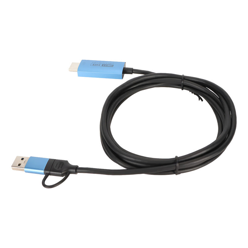 Adaptador Para Interfaz Multimedia Usb Hd Y Convertidor Usb3 Negro