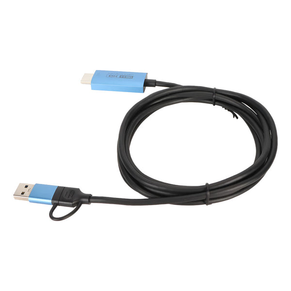 Adaptador Para Interfaz Multimedia Usb Hd Y Convertidor Usb3 Negro