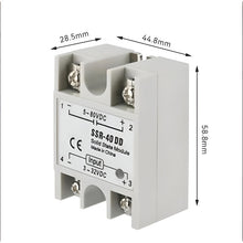 Cargar imagen en el visor de la galería, Relé Estado Sólido Ssr-40dd Control Y Salida Dc, 40a, 80v

