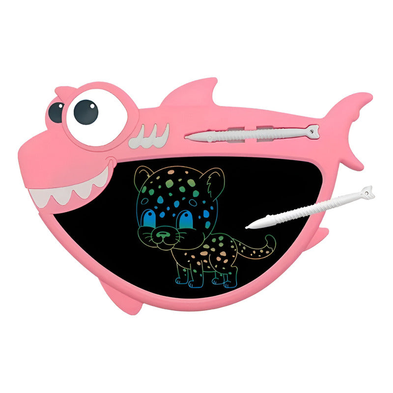 Pizarra De Escritura Lcd 8,5 Divertidos Animales Rosa