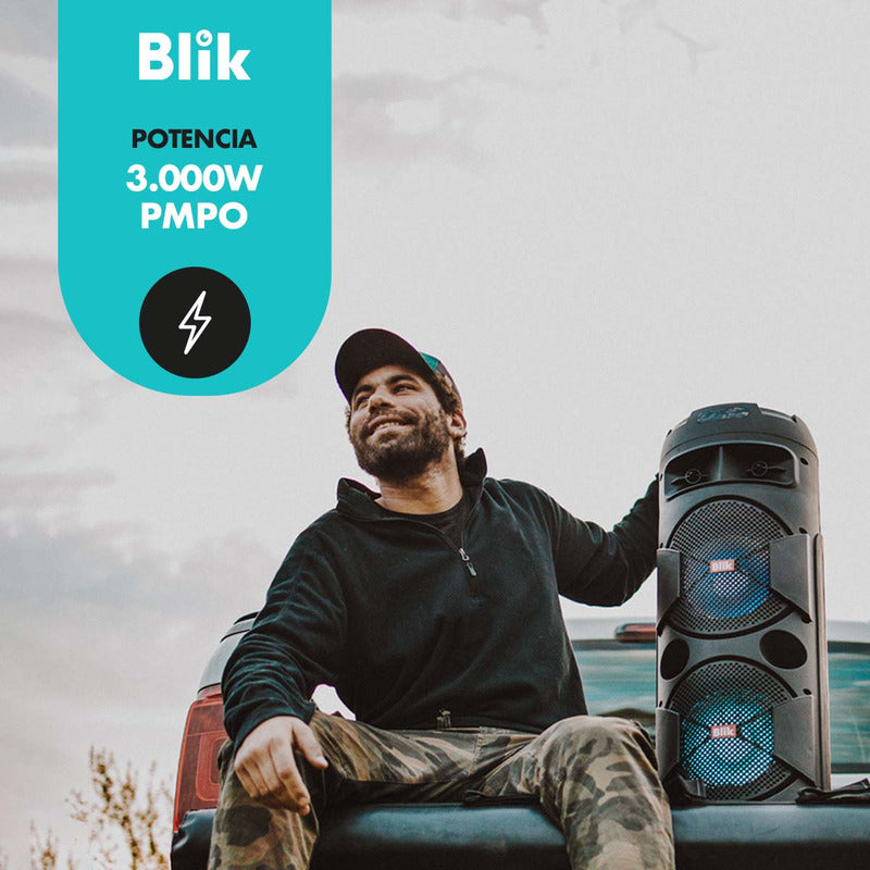 Parlante Blik Screamer3 Portátil Con Bluetooth Negra (nuevo Con Caja Abierta)
