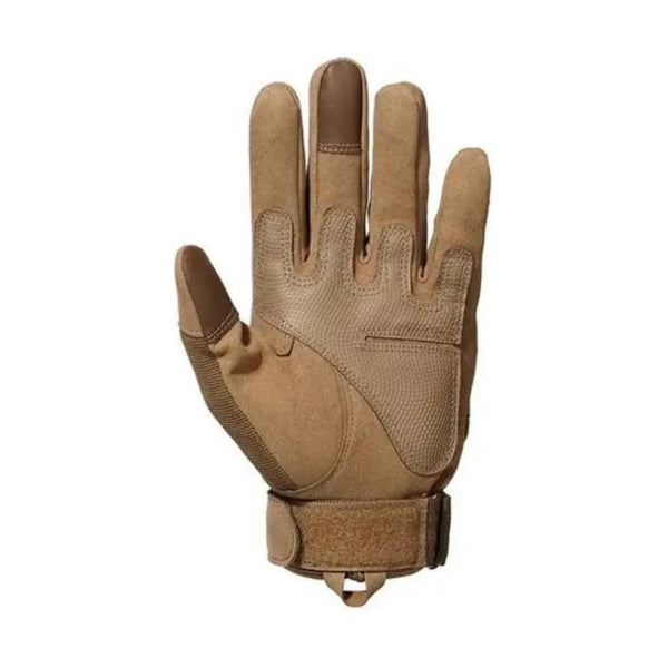 Guante Táctico Moto Outdoor Coyuntura Rígida Ocre M