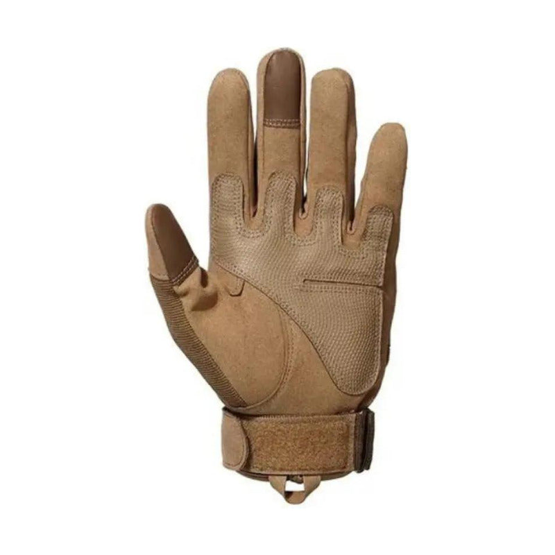Guante Táctico Moto Outdoor Coyuntura Rígida Ocre M