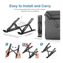 Cargar imagen en el visor de la galería, Soporte Elevador Notebook Base Plegable Laptop Portatil Color Blanco
