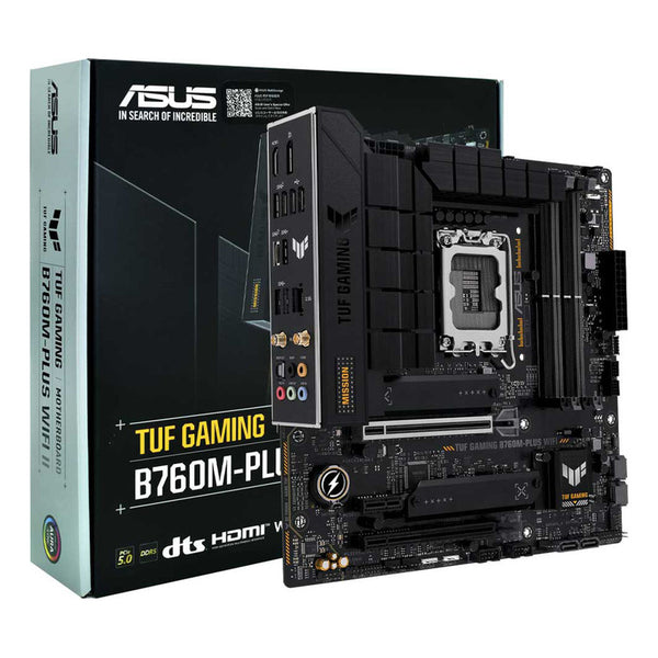 Placa Madre Asus Tuf Gaming B760m-plus Wifi Ii Lga 1700 Matx Color Negro