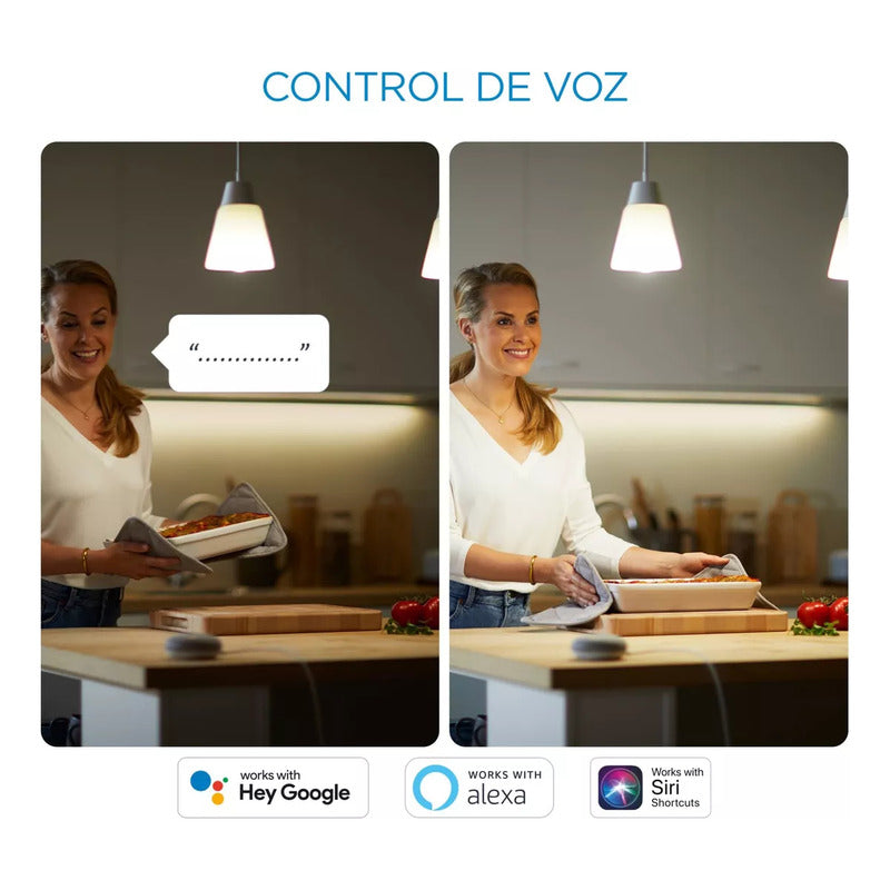 Dicroicos Led Wiz Cálido/frío Gu10 Wi-fi Google O Alexa X2 Blanco Cálido A Frío