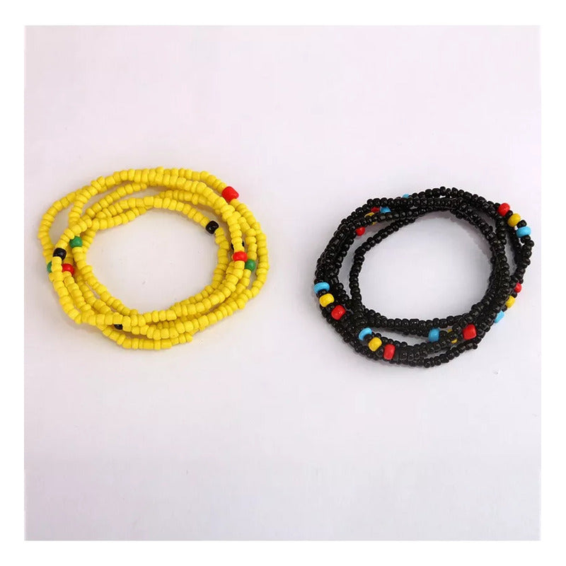 8pcs Cadenas De Cintura En Capas Boho Cuentas Playa Cadena