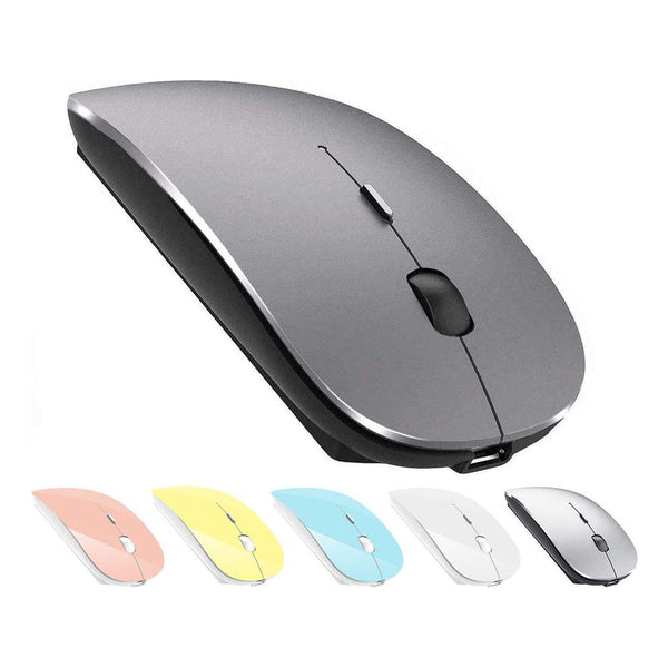 Mouse Inalámbrico Usb/bluetooth Para Ma/iPad/p Negro