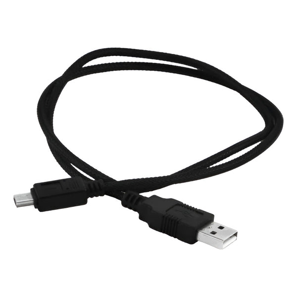 Cable Carga Adaptador Miniusb 5 Pin Macho A Usb Macho 80cms Negro