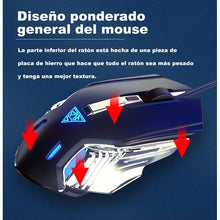 Cargar imagen en el visor de la galería, Mouse Gamer Rgb Maquinaria 7200dpi Amarillo Amarillo 
