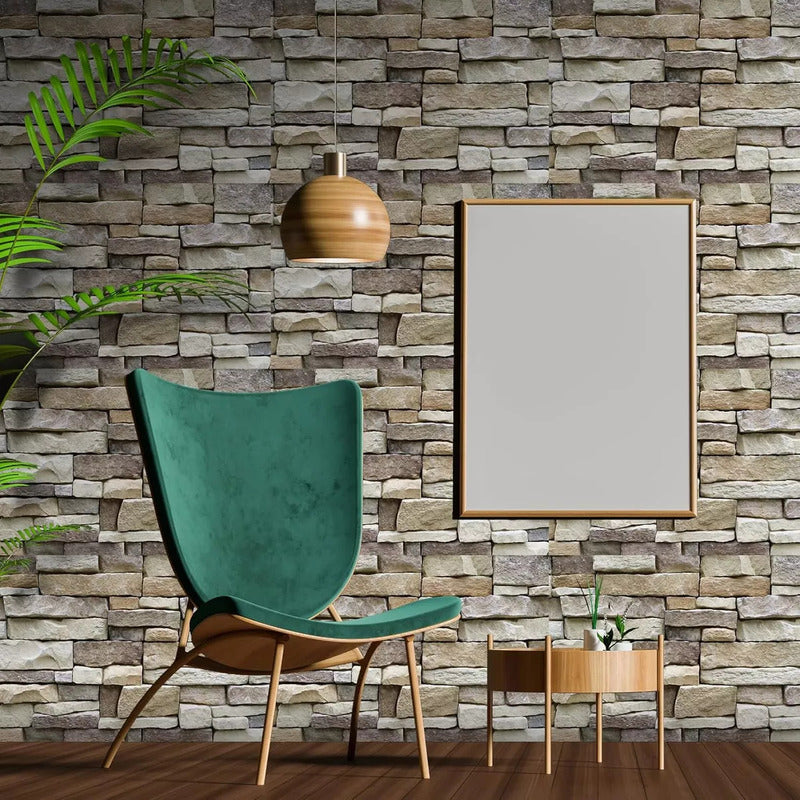 Papel Mural Autoadhesivo 45cm X 1200cm Piedras