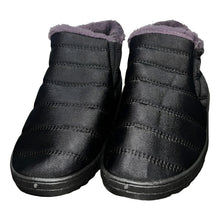 Cargar imagen en el visor de la galería, Zapatillas Descanso Para Mujer Pantuflas Con Chiporro Anchas Negro Rayas 38 Cl
