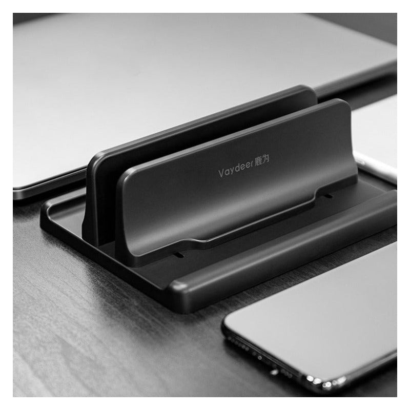 Soporte Vertical De Plástico Para Computadora Portátil, Sopo Negro