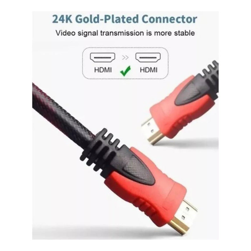 Cable Hdmi 20 Metros Negro