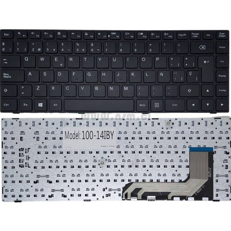 Teclado Lenovo Ideapad 100-14iby 100-14iby Negro Negro