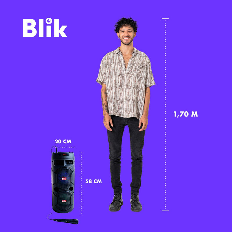 Parlante Blik Screamer3 Portátil Con Bluetooth Negra (nuevo Con Caja Abierta)