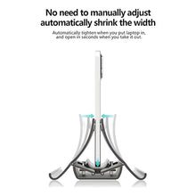 Cargar imagen en el visor de la galería, Soporte Vertical Inducción De Gravedad Para Macbook Portátil Negro
