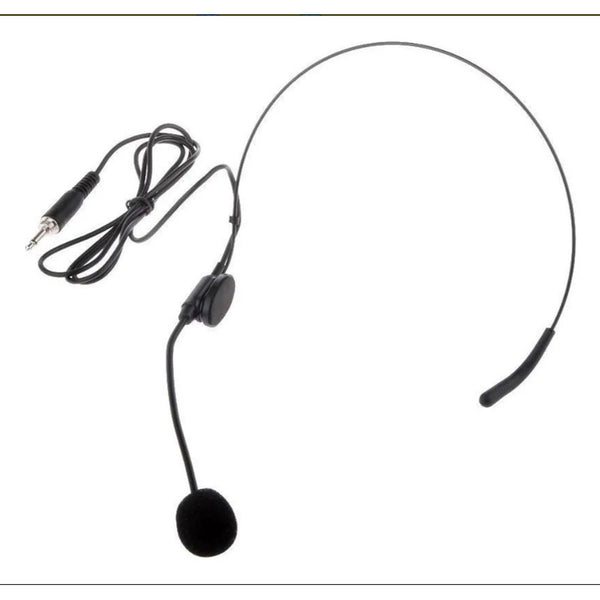 Sistema Inalámbrico De Diadema Electret Micrófono Negro Negro