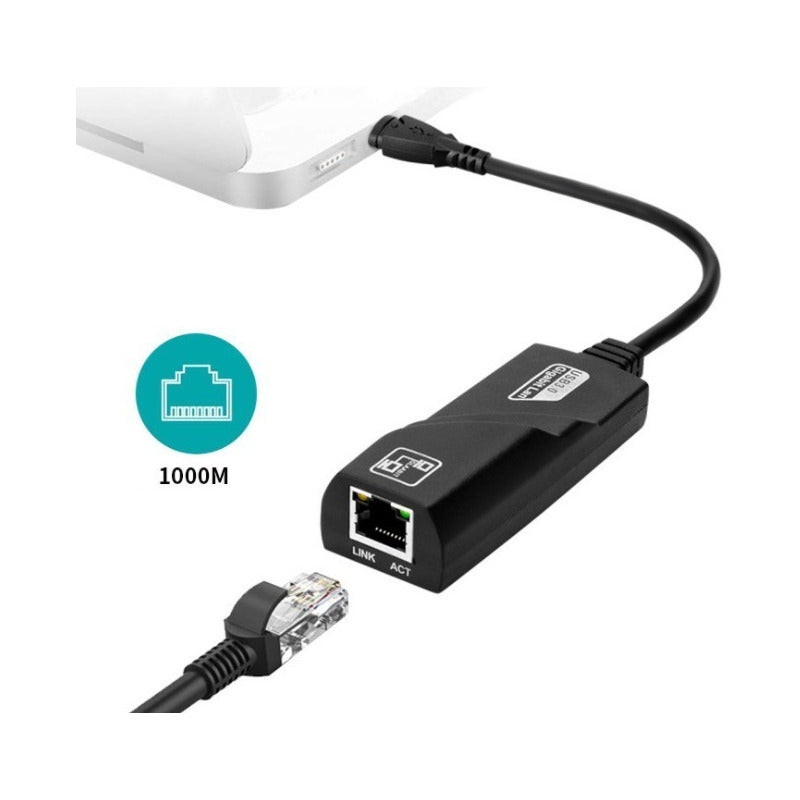 Adaptador Ethernet Usb 3.0 Lan Rj45 Gigabit 10/100/1000mbps