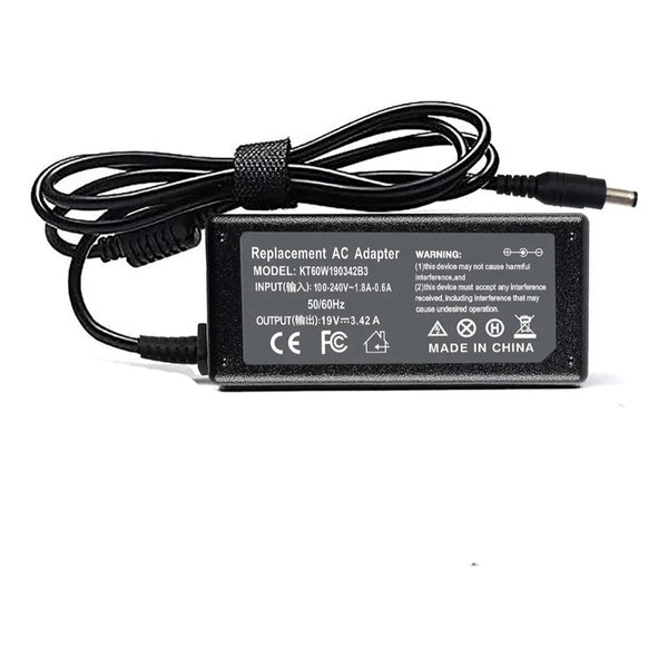 Cargador Notebook Toshiba Satelite 19v3.42a Packard Bell Negro