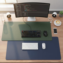 Cargar imagen en el visor de la galería, Alfombrilla Mousepad Impermeable Reversible 60x30cm Azul Marino / Verde Oscuro Azul Marino / Verde Oscuro
