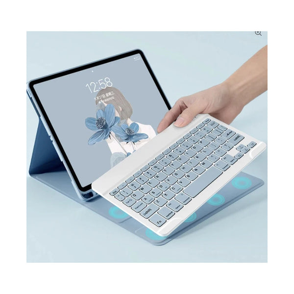 Funda Con Teclado Ratón Para Lenovo Tab P11 2nd Gen Tb350fu Azul Claro