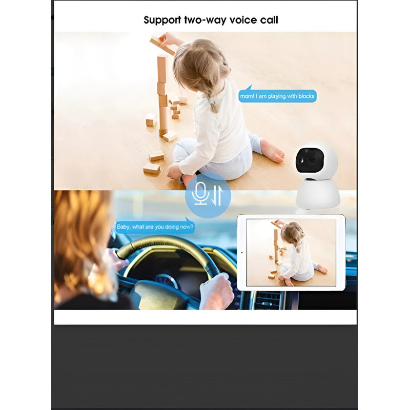 1080p Hd Wifi Cámara, Cctv De Visión Wifi Blanco