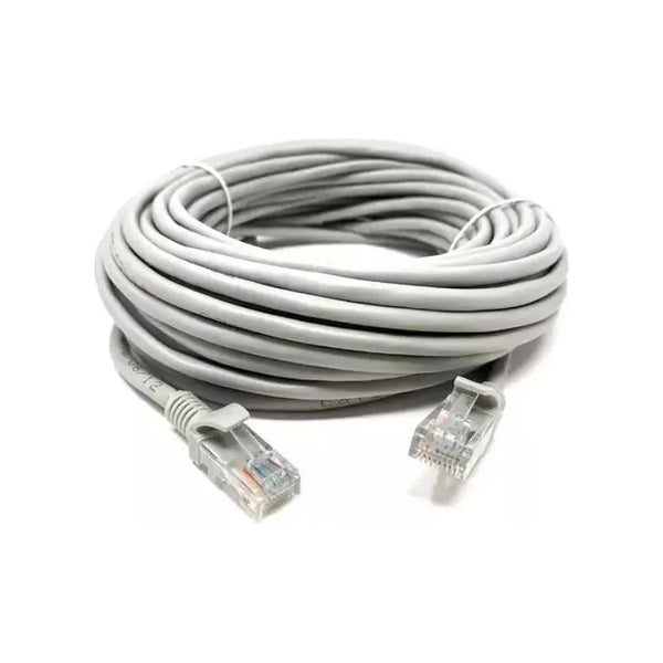 Cable Utp Cat 5e Rj45 Armado 20 Metros Gris