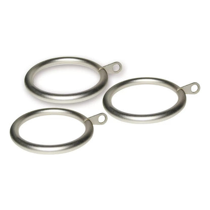 Pack 10 Unidades Argolla De Metal Satín Para Cortina 28 Mm Plateado