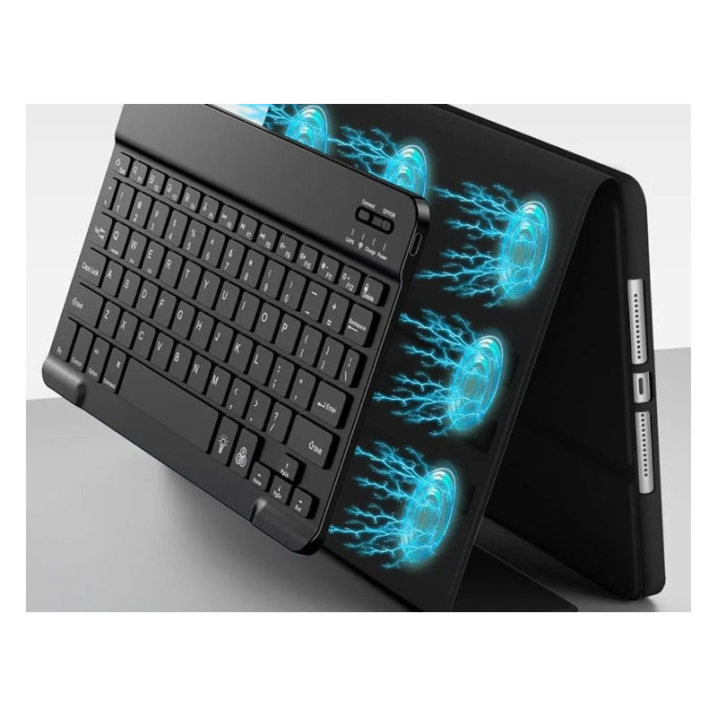 Carcasa Funda + Teclado Para iPad 9th Gen 2021 Negro