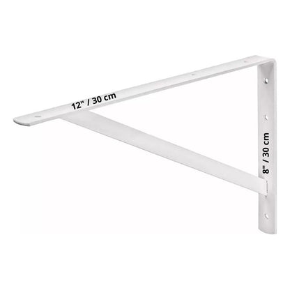 Escuadra Estante Truper Reforzada Blanca 8  X 12  Mer-12b