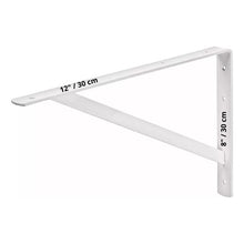 Load image into Gallery viewer, Escuadra Estante Truper Reforzada Blanca 8  X 12  Mer-12b
