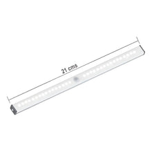 Cargar imagen en el visor de la galería, Lámpara De Barra 21 Cm Con Sensor De Movimiento Inteligente Blanco
