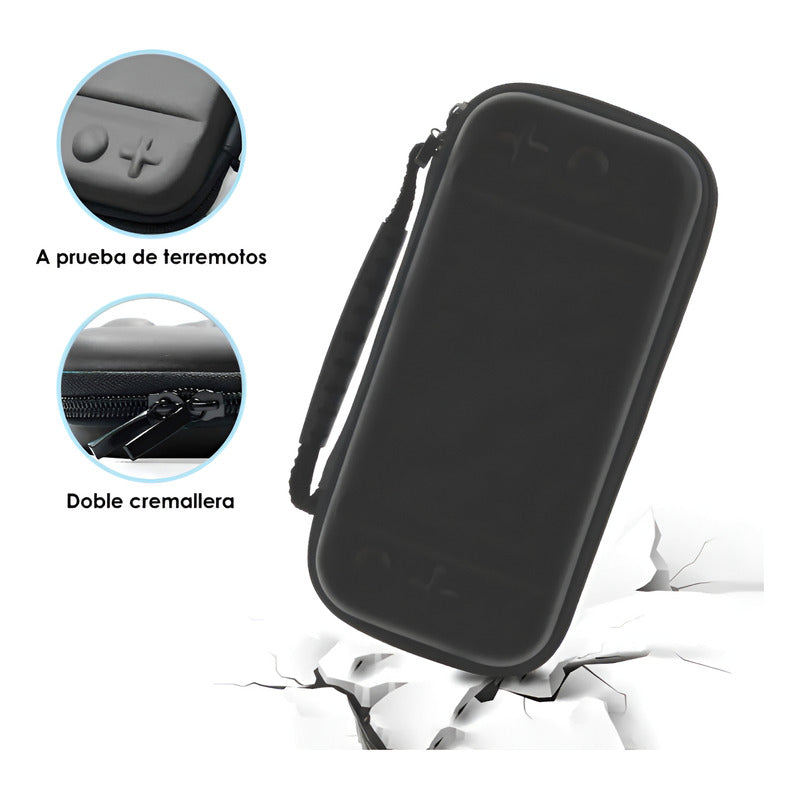 Estuche Protector Compacto Para Nintendo Switch Lite Negro