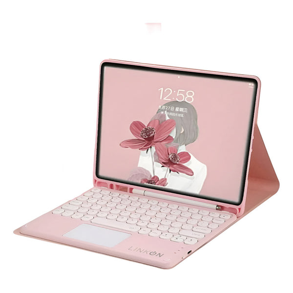 Carcasa Funda Teclado Para iPad Tablet iPad Air 4 2020 Rosa