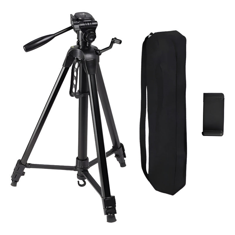 Trípode Profesional Para Cámara, Celular, Video Negro