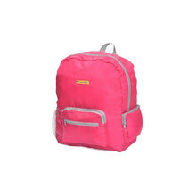 Cargar imagen en el visor de la galería, Mochila Grande Plegable Liviana Bolso De Mano Para Viaje 20l Color Rosa
