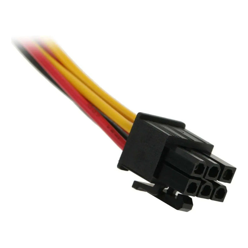 Adaptador Poder 6 Pin A 2 Molex Tarjeta Video Corriente Pci