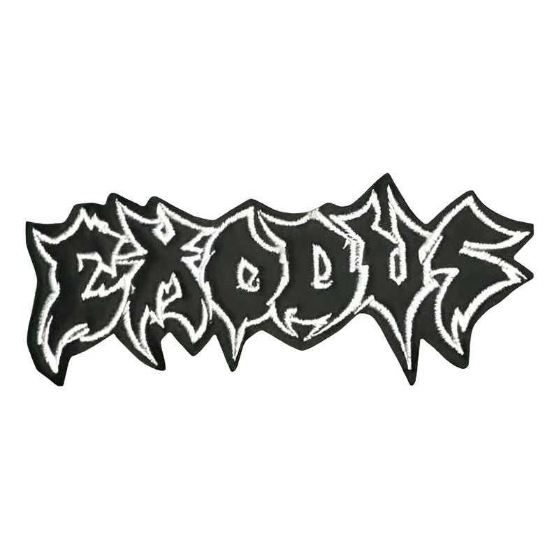 Parche Bordado Exodus Bandas De Rock Negro