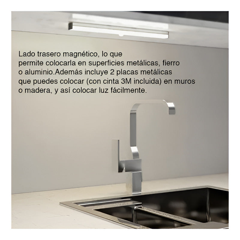 Lámpara De Barra 21 Cm Con Sensor De Movimiento Intelligent Blanco