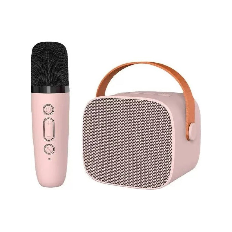 Mini Parlante Karaoke Bluetooth Para Niños Con Micrófono
